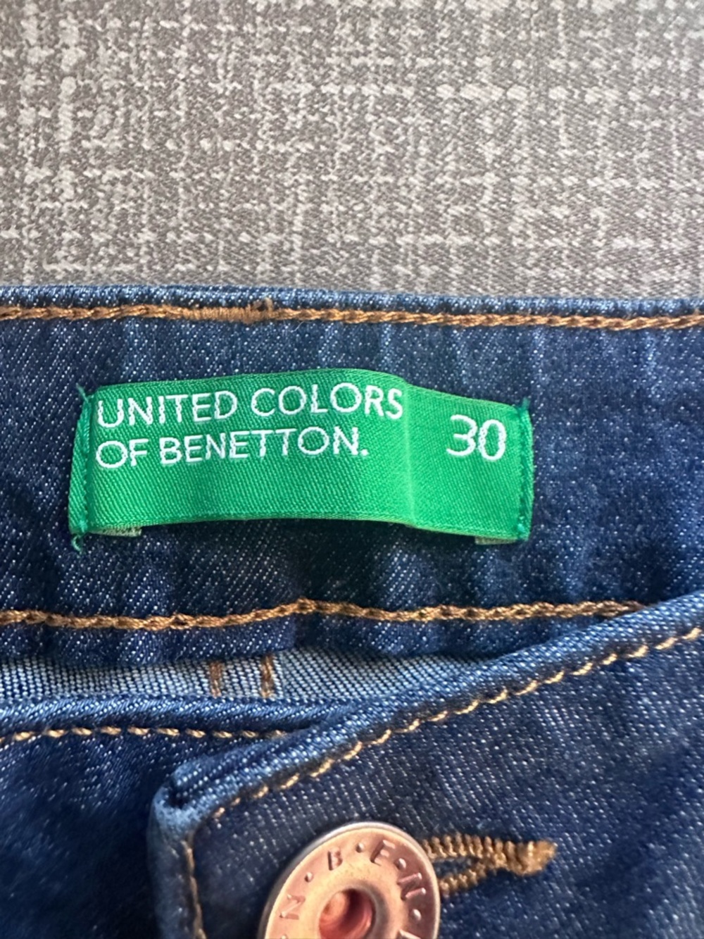 United Colors of Benetton Women’s Jeans Size 30 Dark Wash Bootcut Stretch Denim - Picture 5 of 10